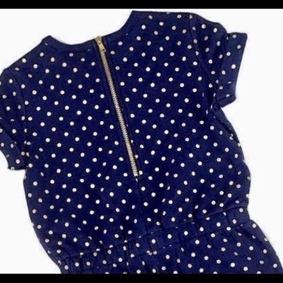 Blush by Us Angels Girls Blue w/ Gold Romper 8 - Picture 2 of 3